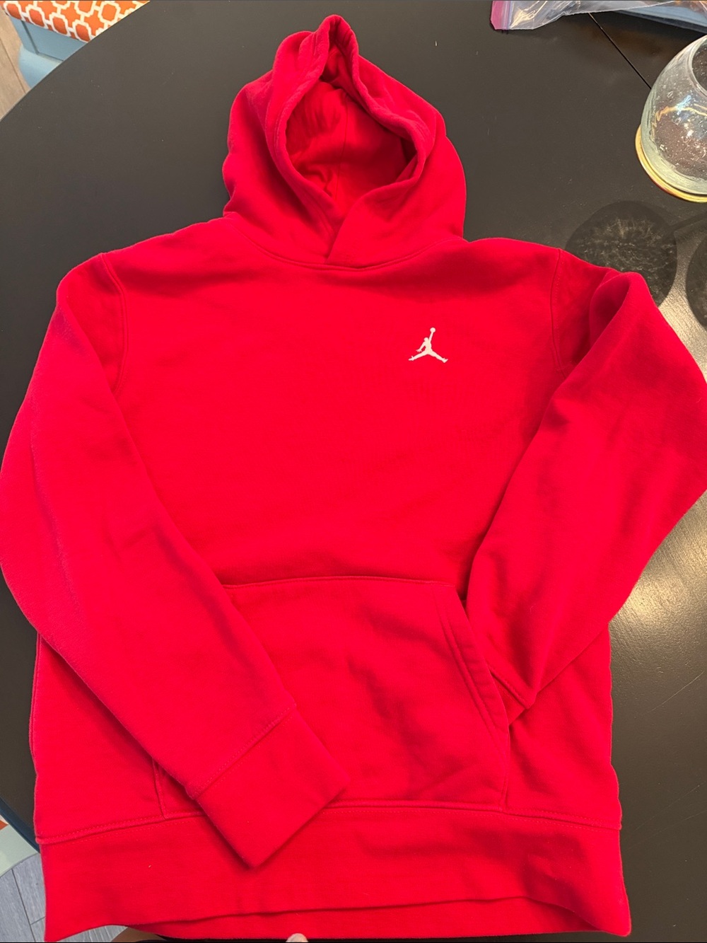 Jordan Red Kids Sweatshirt with White Jumpman